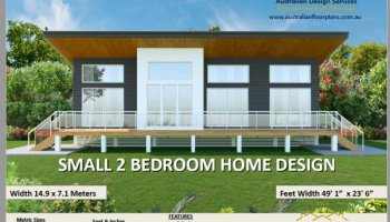 2 Bedroom + 2 Bathrooms Small Home Design